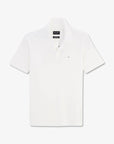 Polo logo dos Eden Park blanc en coton - Georgespaul