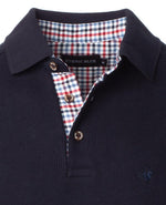 Afbeelding in Gallery-weergave laden, Polo manches longues pour homme Ethnic Blue marine | Georgespaul
