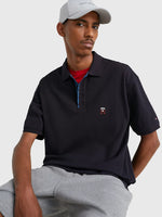 Afbeelding in Gallery-weergave laden, Polo Tommy Hilfiger marine en coton bio pour homme I Georgespaul
