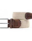 Ceinture tressée Billybelt beige en cuir - Georgespaul