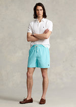Laden Sie das Bild in den Galerie-Viewer, Short de bain homme Ralph Lauren bleu en polyester recyclé | Georgespaul
