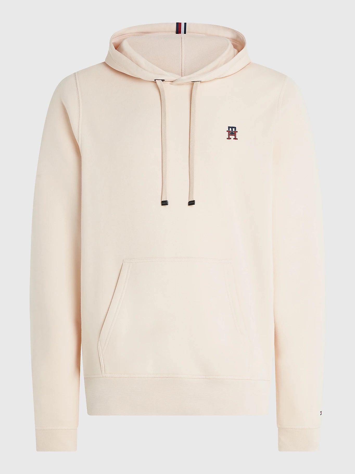 Sweat à capuche Tommy Hilfiger beige en coton bio - Georgespaul