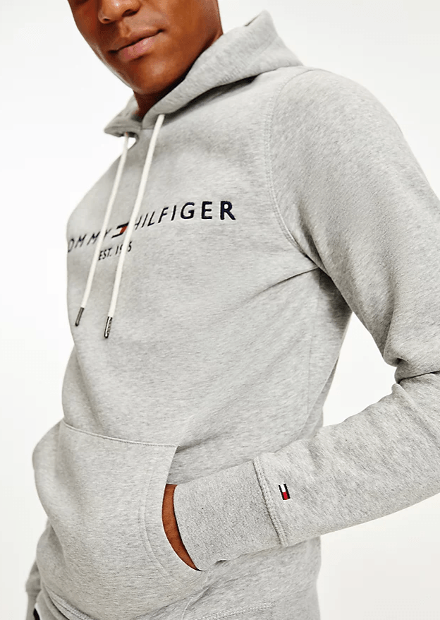 Sweat à capuche Tommy Hilfiger gris - Georgespaul