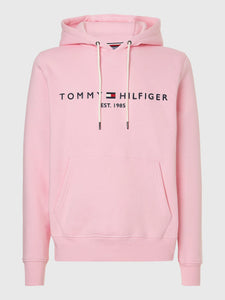 Sweat à capuche Tommy Hilfiger homme rose en coton bio I Georgespaul
