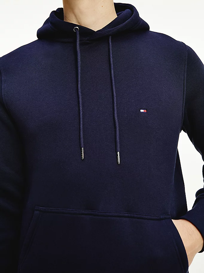 Sweat à capuche drapeau brodé Tommy Hilfiger marine
