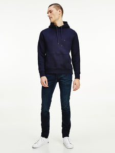 Sweat à capuche drapeau brodé Tommy Hilfiger marine
