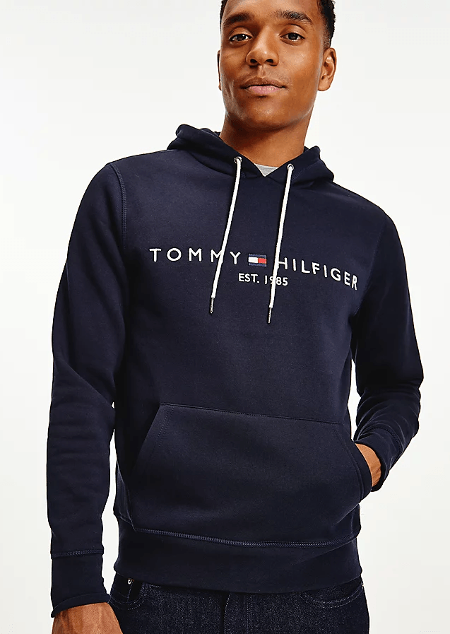 Sweat à capuche Tommy Hilfiger marine - Georgespaul