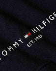 Sweat col montant Tommy Hilfiger marine en coton - Georgespaul