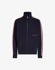 Sweat col montant Tommy Hilfiger marine en coton - Georgespaul