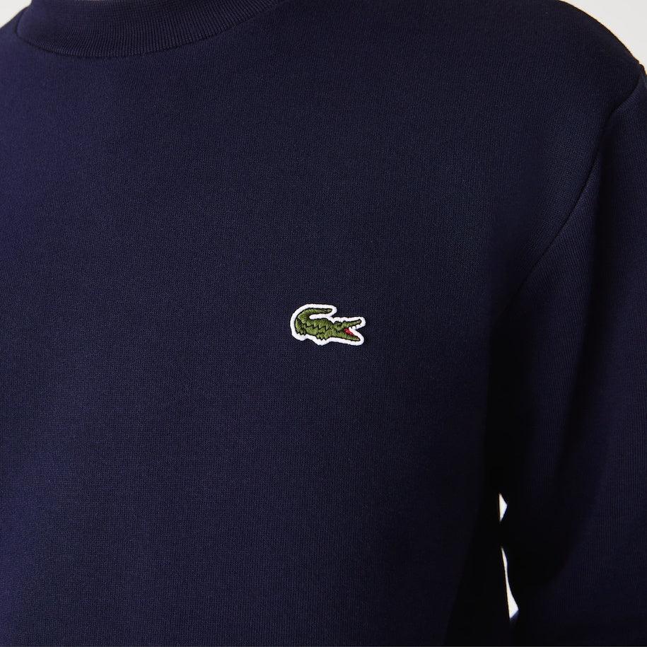 Sweat Lacoste marine en molleton de coton bio - Georgespaul