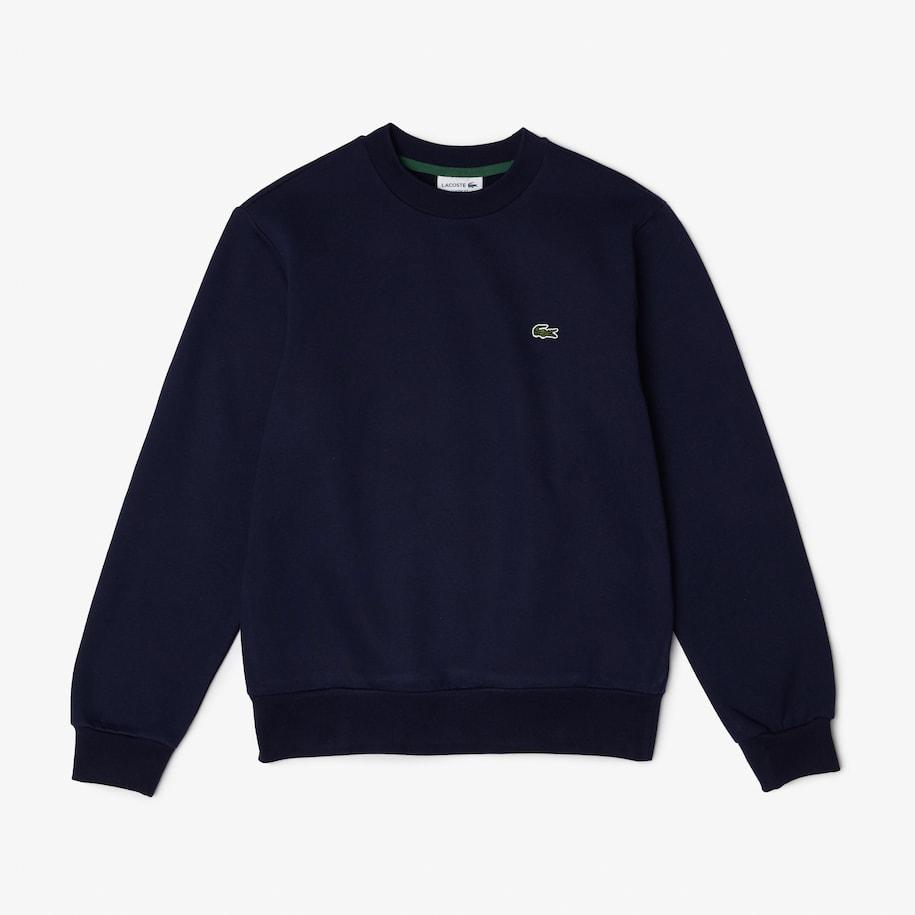 Sweat Lacoste marine en molleton de coton bio - Georgespaul