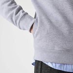 Charger l&#39;image dans la galerie, Sweat demi zippé homme Lacoste gris en coton | Georgespaul
