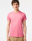 T-Shirt Lacoste rose en coton pima pour homme I Georgespaul