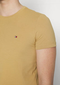 T-Shirt Tommy Hilfiger beige en coton bio pour homme I Georgespaul