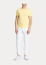 Afbeelding in Gallery-weergave laden, T-Shirt col rond homme Ralph Lauren ajusté jaune en jersey | Georgespaul
