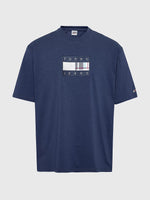 Charger l&#39;image dans la galerie, T-Shirt drapeau Tommy Jeans marine pour homme I Georgespaul
