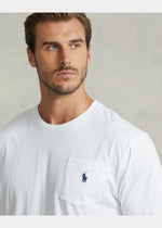 Afbeelding in Gallery-weergave laden, T-Shirt grande taille homme Ralph Lauren blanc en jersey | Georgespaul
