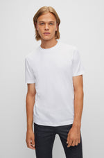 Laden Sie das Bild in den Galerie-Viewer, T-Shirt BOSS blanc en jersey pour homme | Georgespaul
