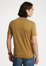 Afbeelding in Gallery-weergave laden, T-Shirt homme Ralph Lauren ajusté marron en jersey | Georgespaul
