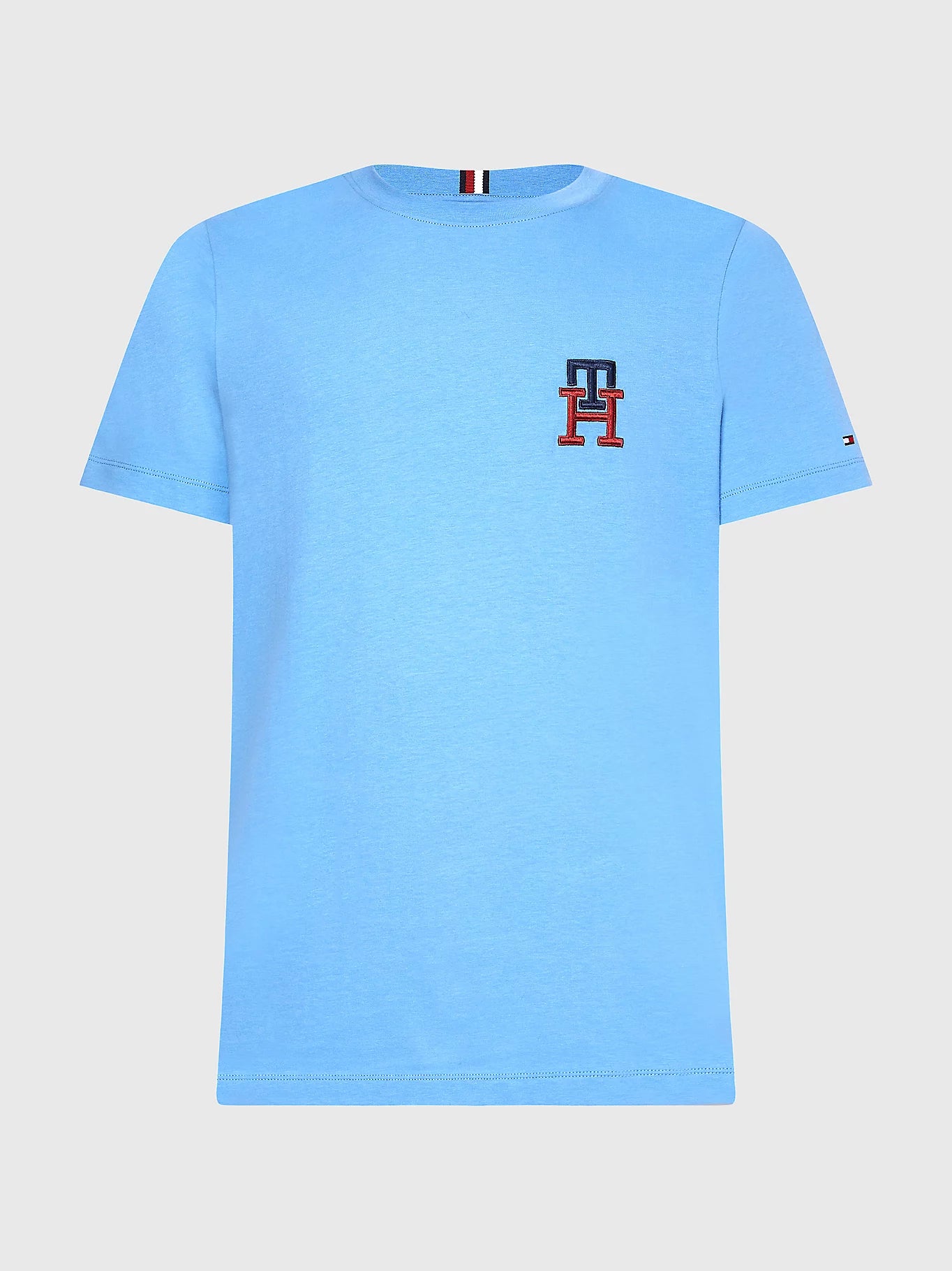 T-Shirt logo monogramme Tommy Hilfiger bleu pour homme I Georgespaul
