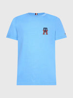 Charger l&#39;image dans la galerie, T-Shirt logo monogramme Tommy Hilfiger bleu pour homme I Georgespaul

