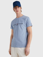 Charger l&#39;image dans la galerie, T-Shirt Tommy Hilfiger bleu clair pour homme | Georgespaul

