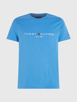 Laden Sie das Bild in den Galerie-Viewer, T-Shirt Tommy Hilfiger bleu coton bio pour homme I Georgespaul
