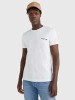 Charger l&#39;image dans la galerie, T-Shirt logo Tommy Hilfiger blanc pour homme | Georgespaul
