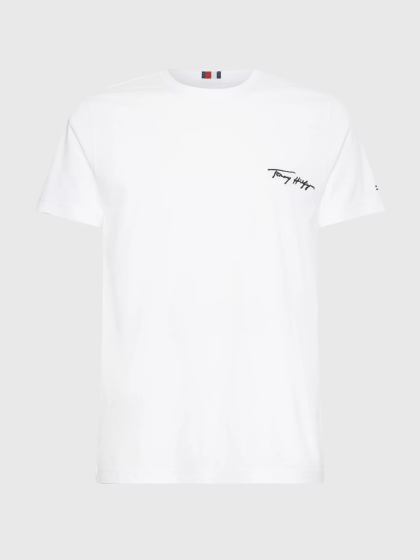 T-Shirt logo Tommy Hilfiger blanc pour homme | Georgespaul