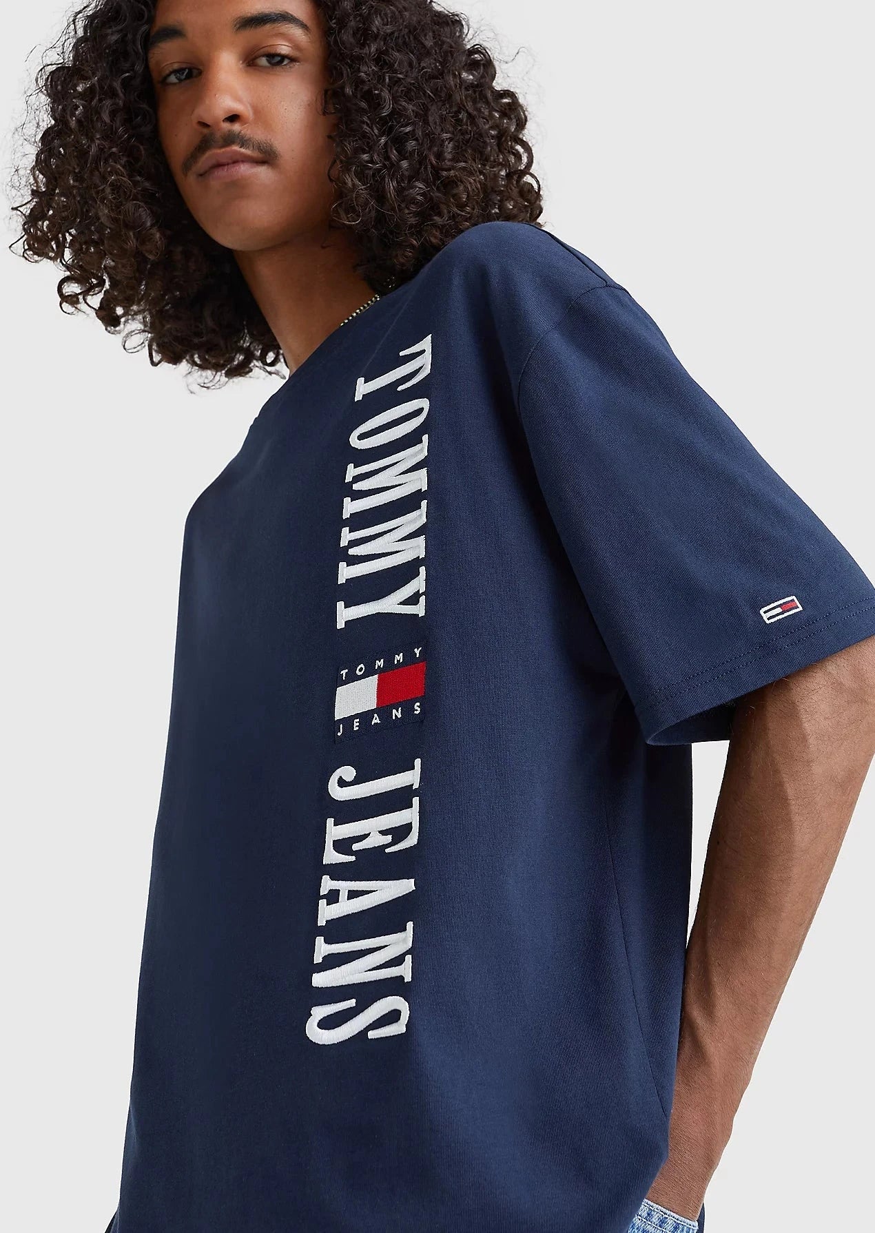 T-Shirt logo vertical Tommy Jeans marine I Georgespaul