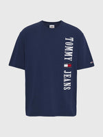Afbeelding in Gallery-weergave laden, T-Shirt logo vertical Tommy Jeans marine I Georgespaul
