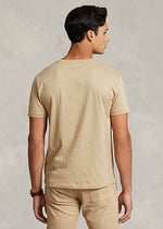 Afbeelding in Gallery-weergave laden, T-Shirt pour homme Ralph Lauren ajusté beige en jersey | Georgespaul
