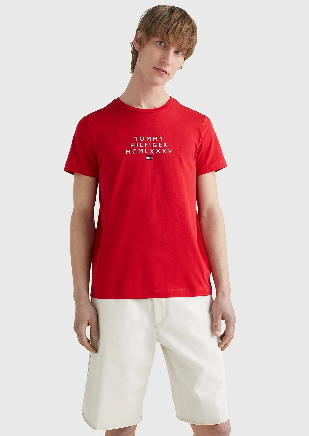 T-Shirt Tommy Hilfiger rouge | Georgespaul