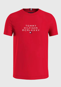 T-Shirt Tommy Hilfiger rouge | Georgespaul