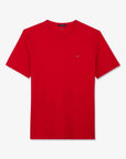 T-Shirt uni Eden Park rouge en coton - Georgespaul