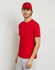 T-Shirt uni Eden Park rouge en coton - Georgespaul