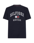 T-Shirt Tommy Hilfiger marine en coton bio - Georgespaul