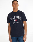 T-Shirt Tommy Hilfiger marine en coton bio - Georgespaul