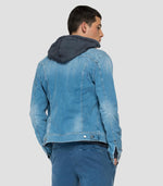 Afbeelding in Gallery-weergave laden, Veste en jean homme Replay bleu clair en coton stretch | Georgespaul
