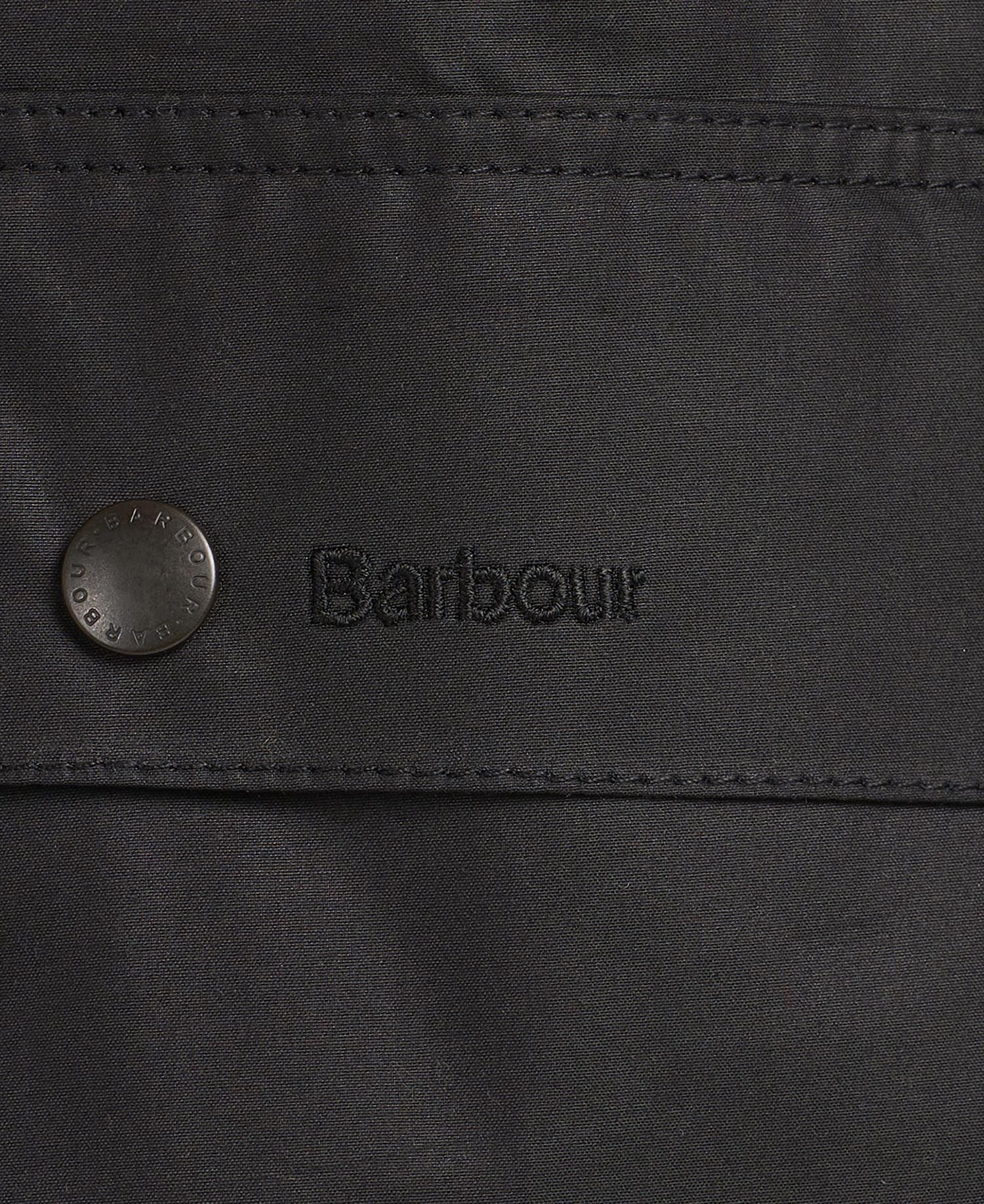 Veste homme Ashby Barbour noire en coton ciré | Georgespaul