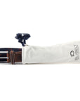 Ceinture tressée Billybelt marine en cuir - Georgespaul