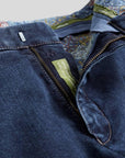 Pantalon chino Meyer bleu en jean super stretch - Georgespaul