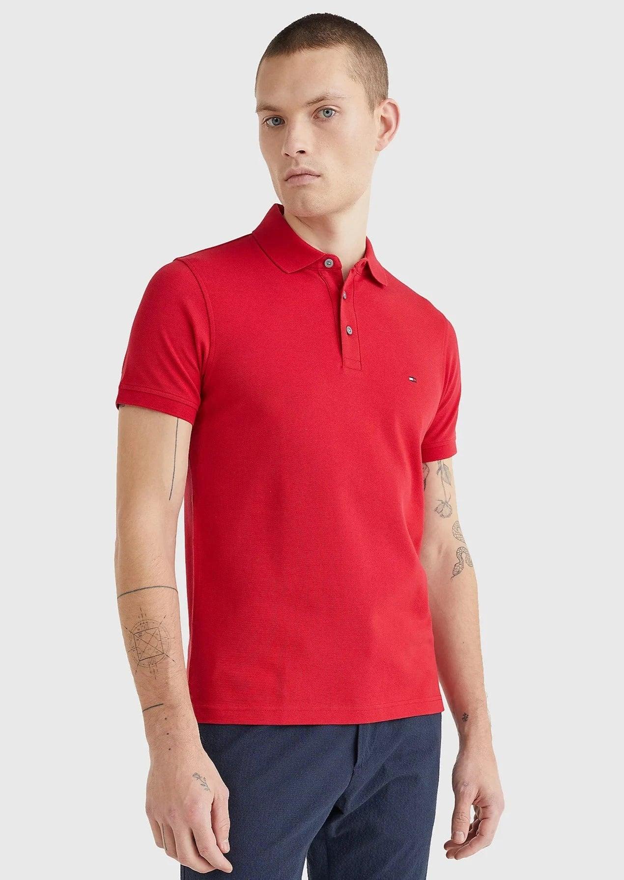 Polo Tommy Hilfiger rouge - Georgespaul