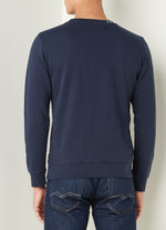 Laden Sie das Bild in den Galerie-Viewer, Marineblaues Replay-Sweatshirt mit Rundhalsausschnitt
