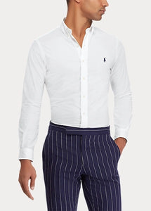 Chemise à coupe ajustée Ralph Lauren blanche
