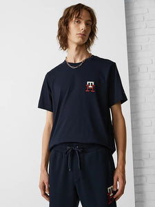 T-Shirt logo monogramme Tommy Hilfiger marine | Georgespaul